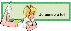 Gif animé je pense à toi fille
